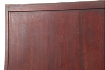 アンティーク建具　木味を楽しめる板戸2枚セット(引き戸、建具、舞良戸)(R-037005)