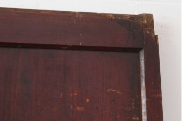 アンティーク建具　木味を楽しめる板戸2枚セット(引き戸、建具、舞良戸)(R-037005)