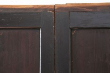 アンティーク建具　杉材一枚板　シンプルな板戸4枚セット(帯戸、引き戸)(R-037006)