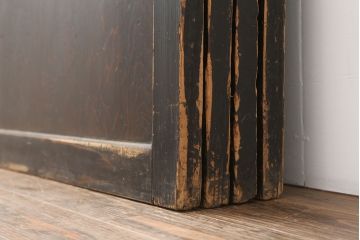 アンティーク建具　杉材一枚板　シンプルな板戸4枚セット(帯戸、引き戸)(R-037006)