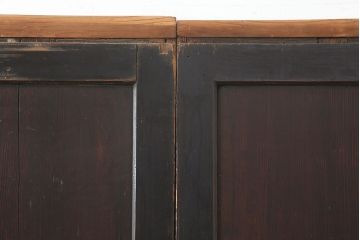 アンティーク建具　杉材一枚板　シンプルな板戸4枚セット(帯戸、引き戸)(R-037006)
