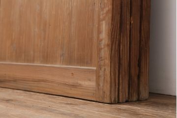 アンティーク建具　木味を楽しめる帯戸4枚セット(板戸、引き戸)(R-037008)