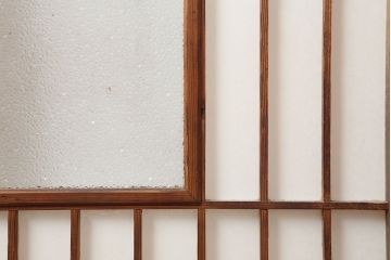 アンティーク建具　昭和初期　縦額入り障子戸4枚セット(引き戸、建具)(R-037009)