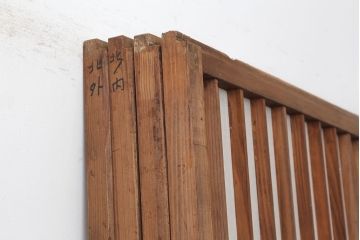 アンティーク建具　昭和初期　縦額入り障子戸4枚セット(引き戸、建具)(R-037009)