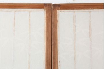 アンティーク建具　昭和初期　縦額入り障子戸4枚セット(引き戸、建具)(R-037009)