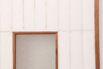 アンティーク建具　昭和初期　縦額入り障子戸4枚セット(引き戸、建具)(R-037009)