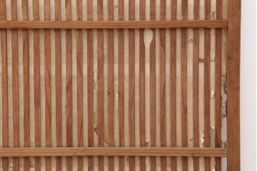 アンティーク建具　大正昭和初期　和の空間づくりにおすすめな格子戸4枚セット(建具、引き戸)(R-037010)