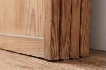 アンティーク建具　大正昭和初期　和の空間づくりにおすすめな格子戸4枚セット(建具、引き戸)(R-037010)