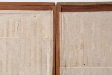 アンティーク建具　大正昭和初期　和の空間づくりにおすすめな格子戸4枚セット(建具、引き戸)(R-037010)