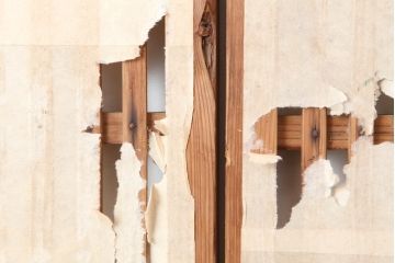 アンティーク建具　大正昭和初期　和の空間づくりにおすすめな格子戸4枚セット(建具、引き戸)(R-037010)