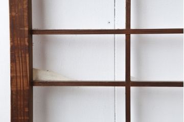 アンティーク建具　昭和初期　シンプルな障子戸3枚セット(ガラス帯戸、引き戸)(R-037014)