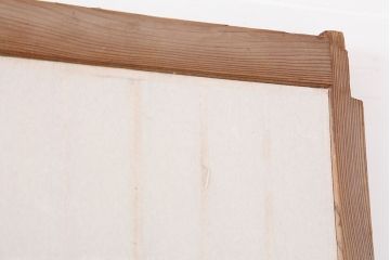 アンティーク建具　和製アンティーク　昭和初期　木味が魅力の縦額入り障子戸4枚セット(引き戸、建具)(R-037015)