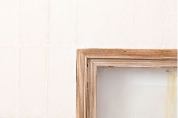 アンティーク建具　和製アンティーク　昭和初期　木味が魅力の縦額入り障子戸4枚セット(引き戸、建具)(R-037015)