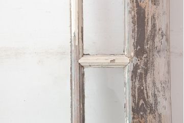 アンティーク建具　フランスアンティーク　パイン材　色ガラスがおしゃれな木製ドア(扉、建具)(R-037016)