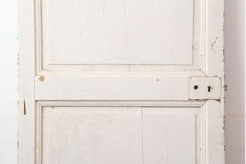 アンティーク建具　フランスアンティーク　ホワイトペイントのシャビーな木製ドア(扉、建具)(R-037017)