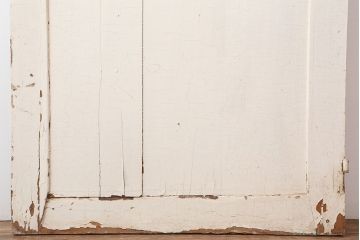 アンティーク建具　フランスアンティーク　ホワイトペイントのシャビーな木製ドア(扉、建具)(R-037017)