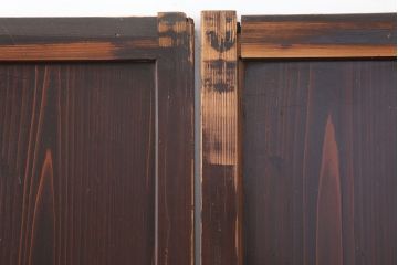 アンティーク建具　木味を楽しめる帯戸3枚セット(板戸、引き戸)(R-037018)