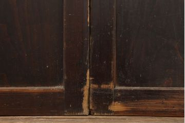 アンティーク建具　木味を楽しめる帯戸3枚セット(板戸、引き戸)(R-037018)