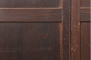 アンティーク建具　木味を楽しめる帯戸3枚セット(板戸、引き戸)(R-037018)