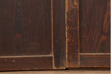 アンティーク建具　木味を楽しめる帯戸3枚セット(板戸、引き戸)(R-037018)