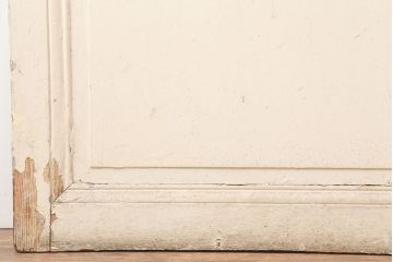 アンティーク建具　フランスアンティーク　ホワイトペイントのシャビーな木製ドア(扉、建具)(R-037019)