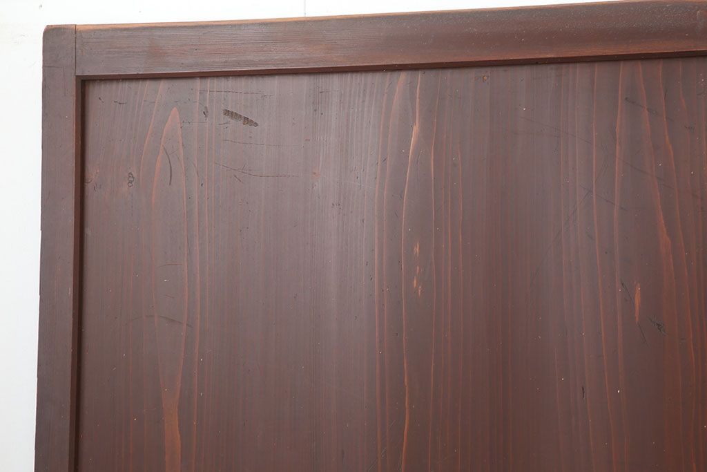 アンティーク建具　和製アンティーク　明治大正期　木味を楽しめる帯戸3枚セット(板戸、引き戸、建具)(R-037020)