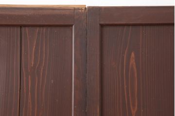 アンティーク建具　和製アンティーク　明治大正期　木味を楽しめる帯戸3枚セット(板戸、引き戸、建具)(R-037020)