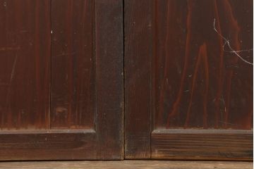 アンティーク建具　和製アンティーク　明治大正期　木味を楽しめる帯戸3枚セット(板戸、引き戸、建具)(R-037020)