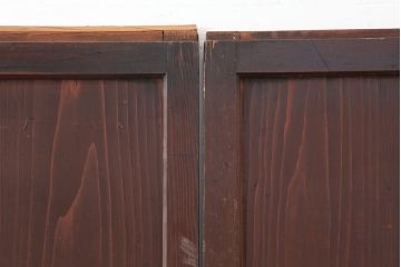 アンティーク建具　和製アンティーク　明治大正期　木味を楽しめる帯戸3枚セット(板戸、引き戸、建具)(R-037020)