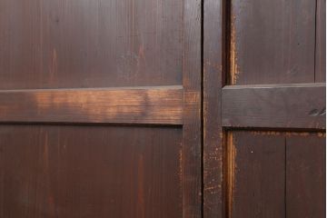 アンティーク建具　和製アンティーク　明治大正期　木味を楽しめる帯戸3枚セット(板戸、引き戸、建具)(R-037020)