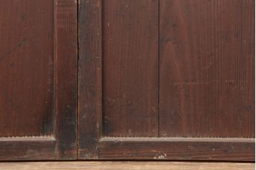 アンティーク建具　和製アンティーク　明治大正期　木味を楽しめる帯戸3枚セット(板戸、引き戸、建具)(R-037020)