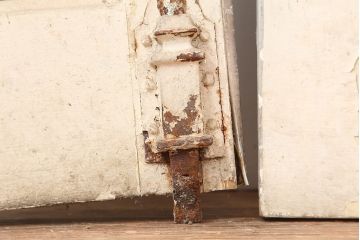 アンティーク建具　フランスアンティーク　両開き　シャビーシックなお部屋づくりにおすすめな親子ドア(扉、ガラスドア)(R-037024)