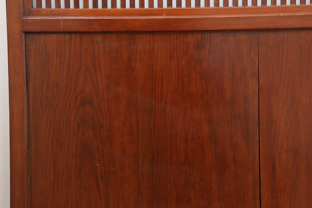 アンティーク建具　上手物　和の風情あふれる格子帯戸4枚セット(板戸、引き戸)(R-037027)