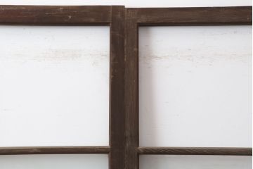 アンティーク建具　レトロ　背の高いガラス戸4枚セット(引き戸)(R-037028)