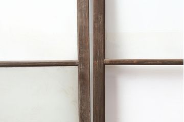 アンティーク建具　レトロ　背の高いガラス戸4枚セット(引き戸)(R-037028)