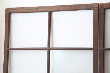 アンティーク建具　レトロ　背の高いガラス戸4枚セット(引き戸)(R-037028)