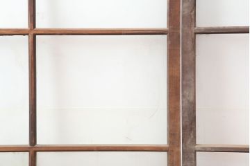 アンティーク建具　レトロ　背の高いガラス戸4枚セット(引き戸)(R-037028)
