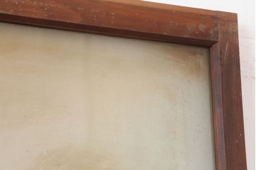 アンティーク建具　レトロ　背の高いガラス戸2枚セット(引き戸)(R-037029)