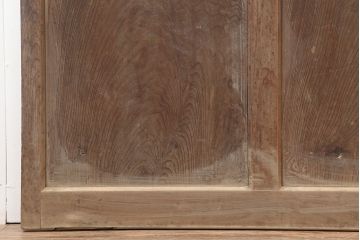 アンティーク建具　レトロ　背の高いガラス戸2枚セット(引き戸)(R-037029)