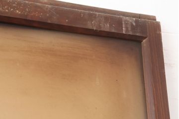 アンティーク建具　レトロ　背の高いガラス戸2枚セット(引き戸)(R-037029)