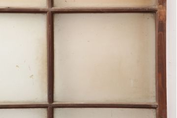 アンティーク建具　レトロ　背の高いガラス戸2枚セット(引き戸)(R-037029)