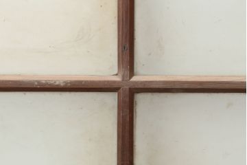 アンティーク建具　レトロ　背の高いガラス戸2枚セット(引き戸)(R-037029)