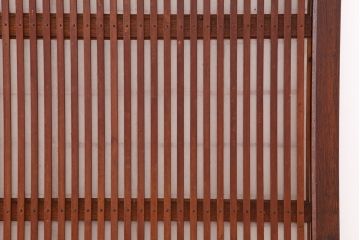 アンティーク建具　腰板ケヤキ材　細身の格子戸4枚セット(ガラス帯戸、引き戸)(R-037034)