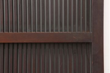 アンティーク建具　和製アンティーク　総ケヤキ材　風格漂う格子蔵戸(玄関戸、引き戸)(R-037039)