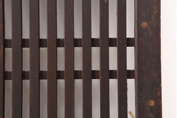 アンティーク建具　和モダンにもおすすめな格子帯戸2枚セット(板戸、引き戸)(R-037040)
