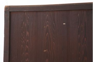 アンティーク建具　和モダンにもおすすめな格子帯戸2枚セット(板戸、引き戸)(R-037040)