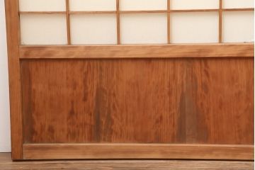 アンティーク建具　昭和初期　レトロ　細身の障子戸4枚セット(引き戸)(R-037041)