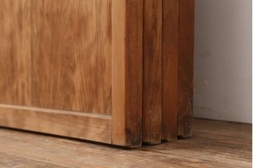 アンティーク建具　昭和初期　レトロ　細身の障子戸4枚セット(引き戸)(R-037041)