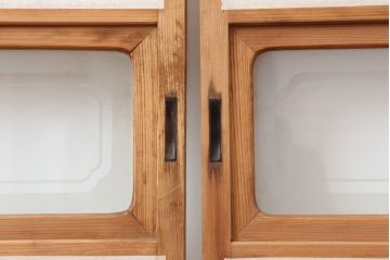 アンティーク建具　昭和初期　レトロ　細身の障子戸4枚セット(引き戸)(R-037041)