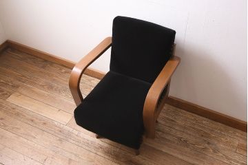 ビンテージ家具　昭和中期　昭和レトロな回転チェア(回転椅子、ドクターチェア、アームチェア、ワークチェア)(R-037044)